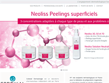 Tablet Screenshot of codexial-dermatologie.com
